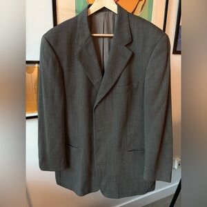 Hugo Boss Blazer Suit Jacket Einstein/Sigma Form Geometric 44L Made in USA